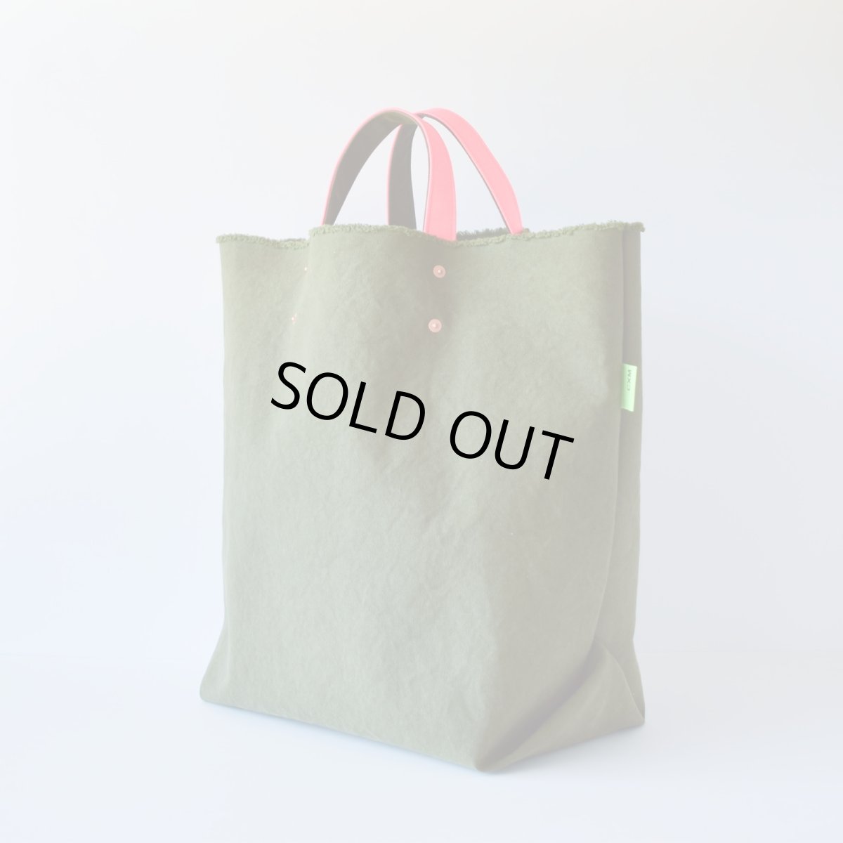 画像2: EASY TOTE / olive, noen orange (2)