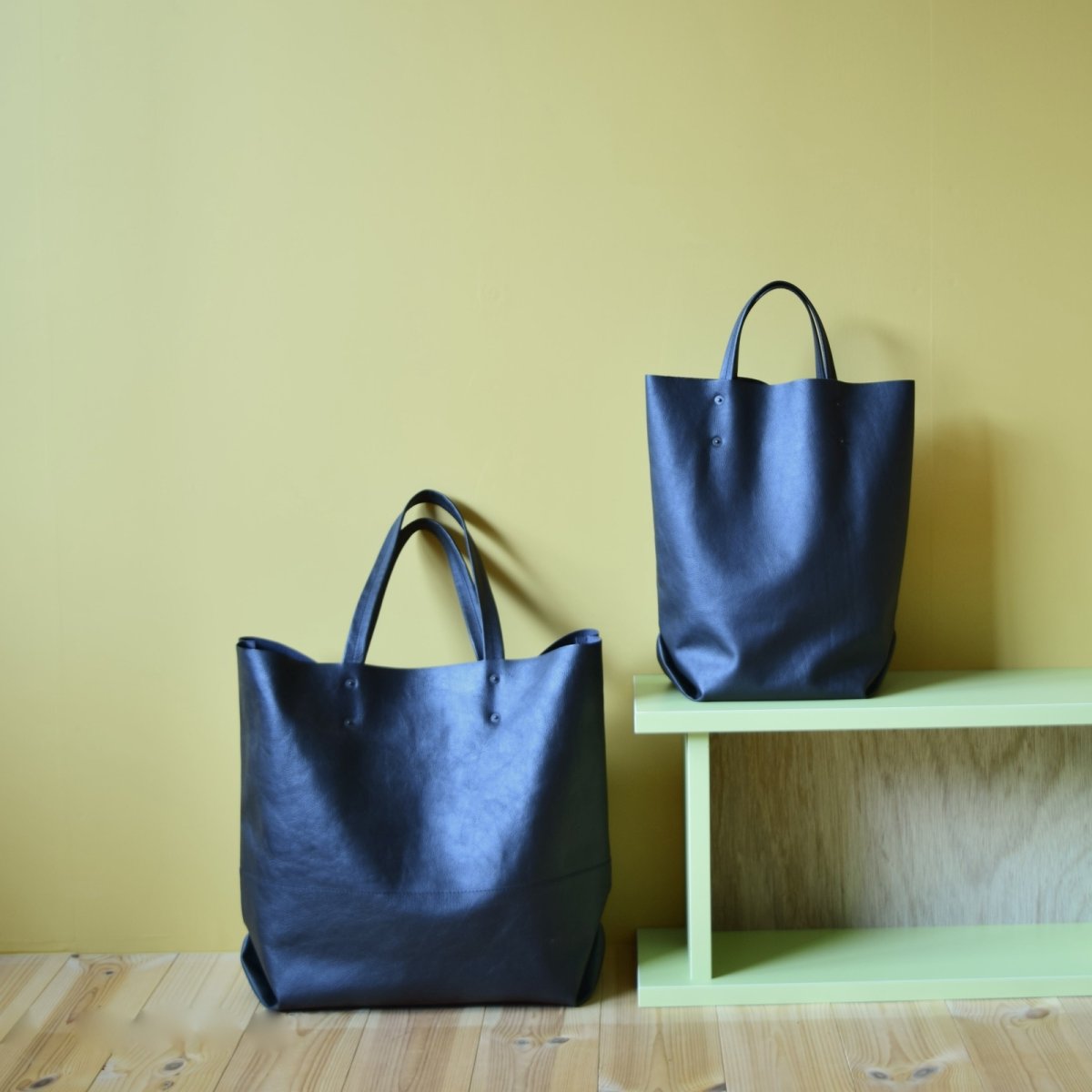 画像10: EASY TOTE / Leather Black / custom order (10)